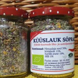 ÜRDISOOL KÜÜSLAUK SÕPRADEGA, 120G, EE-ÖKO-03